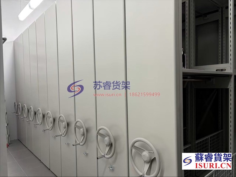 女装仓库安全型密集架案例：增加内侧板与网片，降低衣物卷入风险